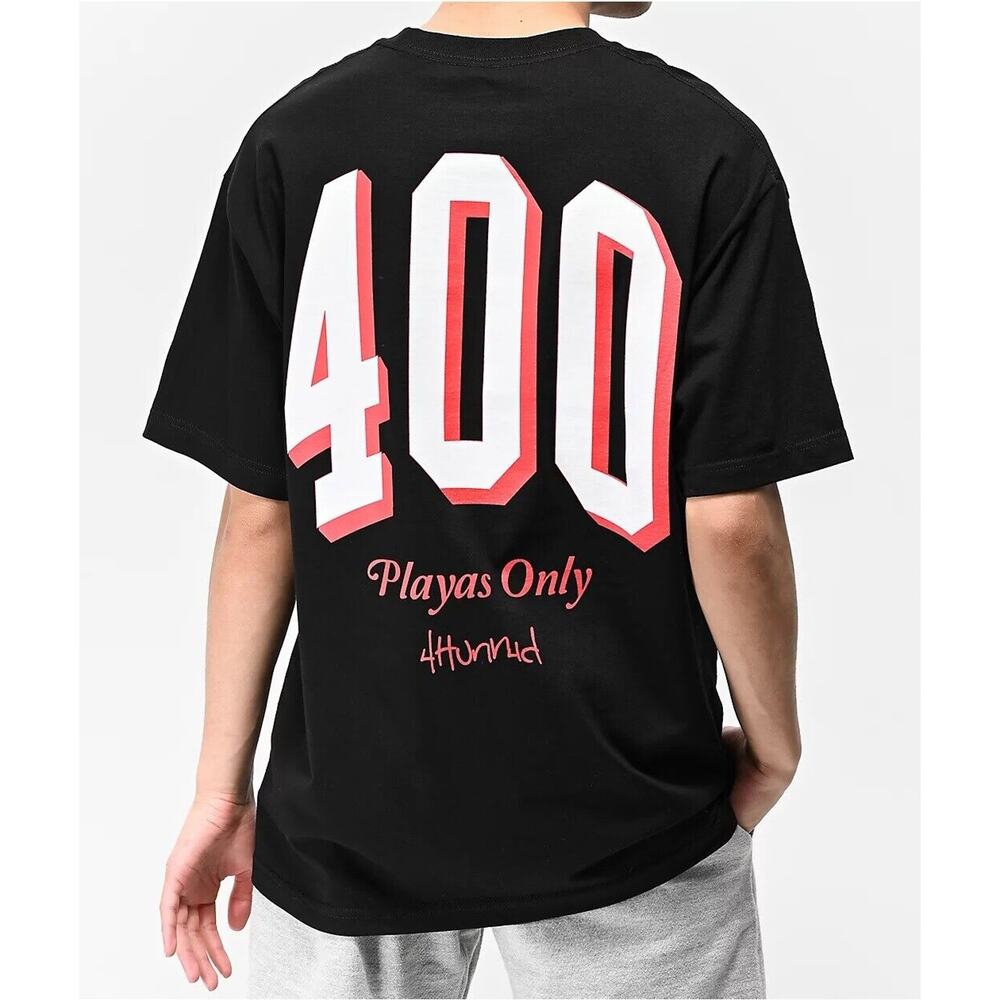 4Hunnid YG Men's T-Shirt EST 1990 Short Sleeve Crewneck Tee in Black